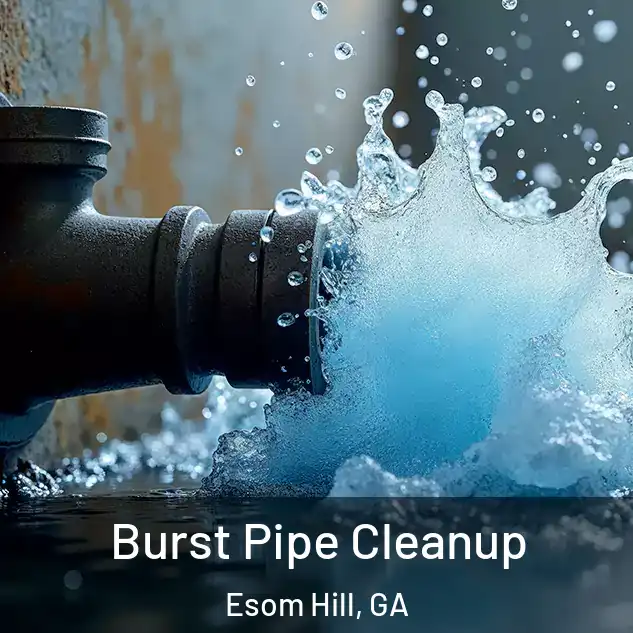  Burst Pipe Cleanup Esom Hill, GA