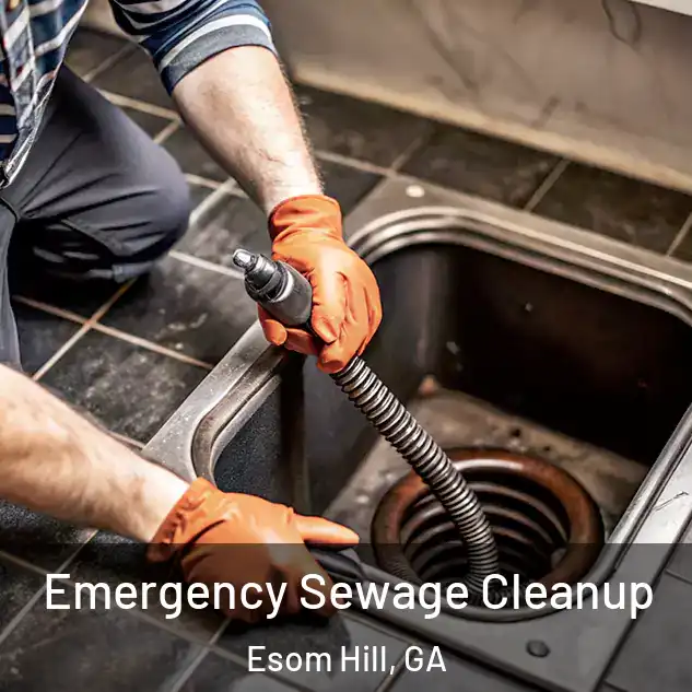  Emergency Sewage Cleanup Esom Hill, GA
