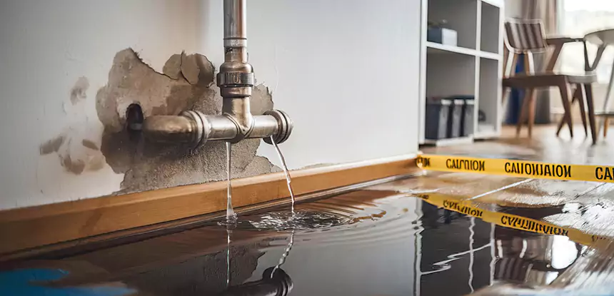 Burst Pipe Cleanup in Esom Hill
