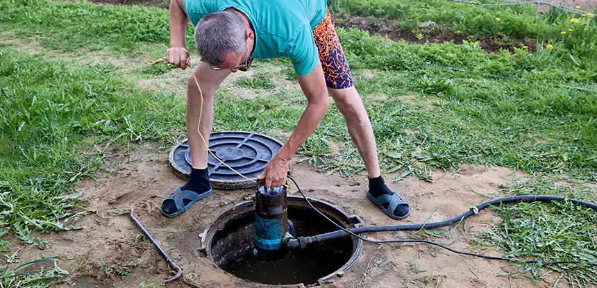 Outdoor Sewage Cleanup in Esom Hill