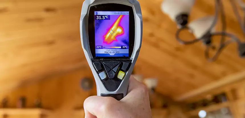 Infrared Camera Roof Leak Detection in Esom Hill