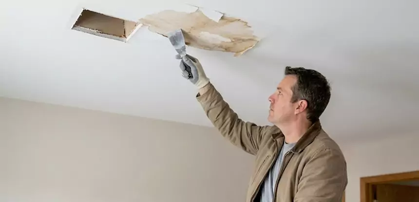Dry Ceiling After Water Leak in Esom Hill