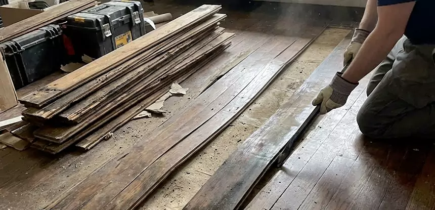 Wood Veneer Water Damage Repair Esom Hill