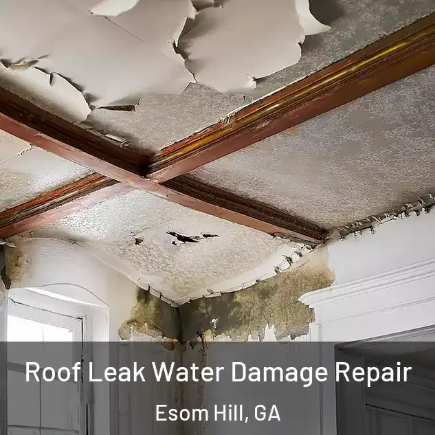  Roof Leak Water Damage Repair Esom Hill, GA