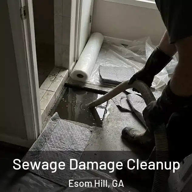  Sewage Damage Cleanup Esom Hill, GA